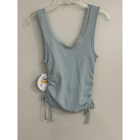 Planet Heart Baby Blue Seamless Lace Trim Tank (Size S) – NWT - Picture 2 of 4